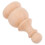 4Pcs Khaki Solid Wood Finials Roman Bridge Design for Home Decor 3