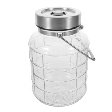 2Pcs Airtight Glass Food Storage Containers with Valve for Fermenting