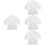 4Pcs Reusable White Kids Coats Breathable Outfit 7