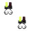 4Pcs Assorted Color Stroller Hooks Heavy Duty Multipurpose Strap Clips 6