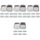 24Pcs Small Iron Rectangular Storage Boxes Silver Metal Organizer 3