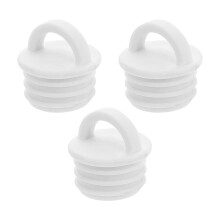 15Pcs White Rubber Mop Bucket Replacement Drain Stoppers Universal Fit