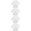 4Pcs Reusable White Kids Coats Breathable Outfit 9