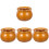 4Pcs Brown Ceramic Stew Pot Soup Bowls Safe Kitchen Cooking Tableware 7