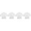 4Pcs Reusable White Kids Coats Breathable Outfit 5