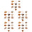 50Pcs Natural Stone Specimens Assorted Set for Decoration 7
