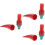 3Pcs Convenient Red Stitching Adhesive Glue Stick for Craft Decoration 8