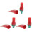 3Pcs Convenient Red Stitching Adhesive Glue Stick for Craft Decoration 4