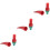 3Pcs Convenient Red Stitching Adhesive Glue Stick for Craft Decoration 7