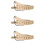 3Pcs Durable Guitar Belt Yellow Adjustable Guitar Accessory 9