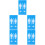 5Pcs Wall-Mounted Sky-Blue Restroom Identification Signs for Toilets 6