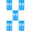 5Pcs Wall-Mounted Sky-Blue Restroom Identification Signs for Toilets 8