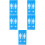 5Pcs Wall-Mounted Sky-Blue Restroom Identification Signs for Toilets 7