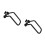 4Pcs Anti-Rust Iron Rear Derailleur Hanger Chain Gear Protector 4
