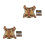 2Pcs Escape Proof Tactical Cat Harness Leash Set Adjustable Khaki Vest 6