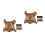 2Pcs Escape Proof Tactical Cat Harness Leash Set Adjustable Khaki Vest 4