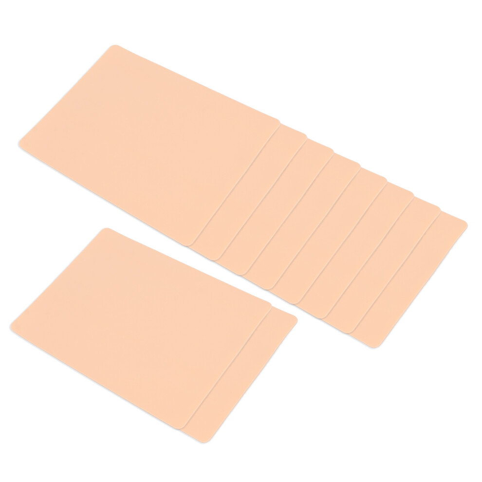 10pcs Double-Sided Silicone 1mm Tattoo Practice Skin for Beginners