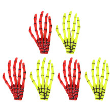 Haarspange mit Skeletthand-Knochenkralle, einzigartiges Muster, tolle Dekoration für Halloween, breite, gezahnte, flexible Konstruktion,