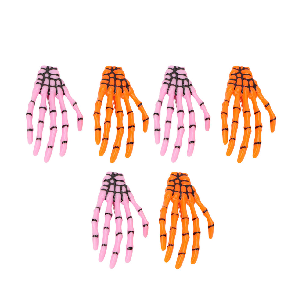 Trendy Punk Hair Clip Halloween Party Accessories Skeleton Claw Hairpin Cool Hair Accessories Innovative Design Durable Costume Hair Decoration