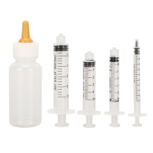Yellow Kitten Pet Nursing Bottle Kit with Controllable Flow Rate 80ml