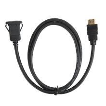 Câble d'extension HDMI de 3 pieds, ABS, Noir, pour voiture, moto, bateau