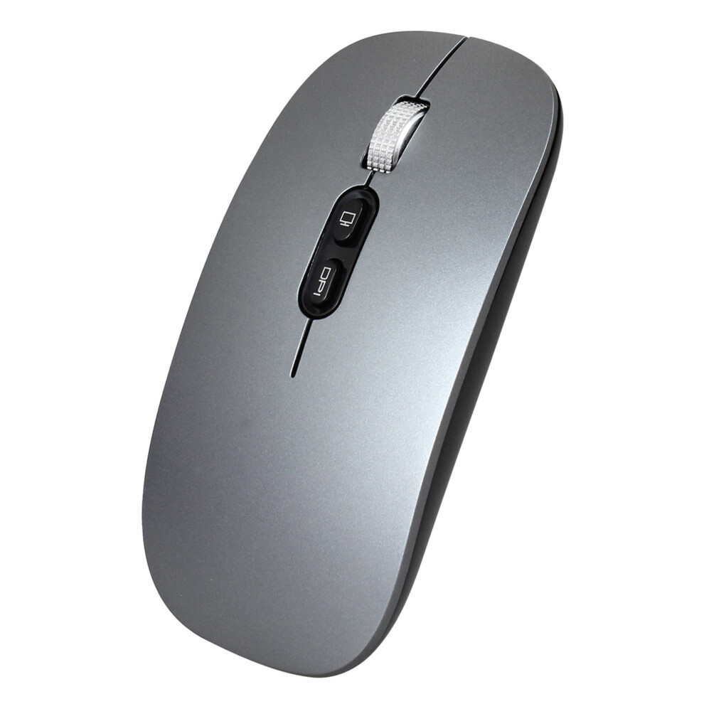 Silent Click Wireless Mouse 2.4G+Bt5.1 15M Range 800-1600Dpi Grey 7901372807194