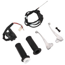 Throttle Cable Handle Grip Start Kill Switch Brake Lever Kit for PW50 PY50 Dirt Bike