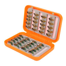 Kit de leurres de pêche de haute qualité, étanche, imitation mouche, hameçons en acier à haute teneur en carbone pour lacs et rivières,