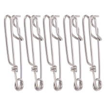 Fishing Line Clips For Long Line Surf Ocean Fishing, Stainless Steel Fishing Line Clips Anti-Corrosion Saltwater Use High Strength Rotating Ring For F