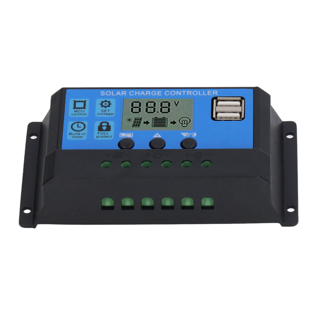 12V/24V Solar Charger Regulator 80A Pwm Mppt Lcd Display Solar Power 7891372812994