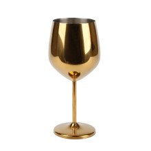 Calici da vino in acciaio inossidabile, infrangibili con elegante finitura satinata, eleganti e moderni calici in metallo per casa, bar, feste ed
