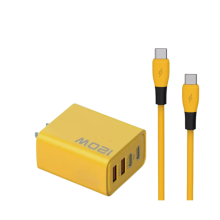 Caricabatterie USB-C a 4 porte da 120 W con sistema di sicurezza e protezione multipla di livello superiore per telefoni cellulari, iPad, tablet e