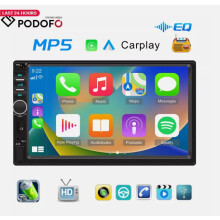 Rijd in stijl met deze dubbel-DIN autoradio met Bluetooth handsfree bellen, Apple CarPlay en Android Auto. De weg naar naadloze integratie!