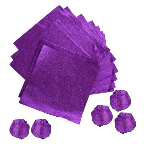 400Pièces Aluminium Violet Pour Gourmandises DIY 1