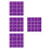 400Pièces Aluminium Violet Pour Gourmandises DIY 10
