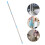 2Pcs Rotating Mop Pole Replacement with Plastic Stainless Mop Rods 9