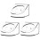 3Pièces Support Bureau Transparent Pour Enceinte Mural Et Rangement 2