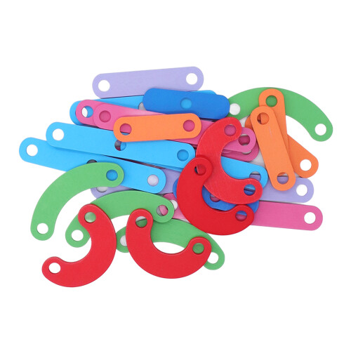 Wooden Educational Blocks for Kids with Shape Colour Sorting & Puzzle Activity 2