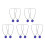 10Pièces Golf Clip Casquette Zinc 9