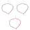 3Pièces Colliers Multicolores En Acier Et 5