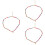 3Pièces Colliers Multicolores En Acier Et 8