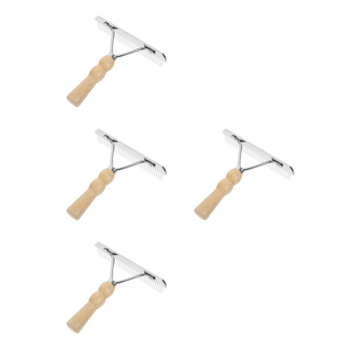 4Pièces Résistante Bois Métal Animal 2