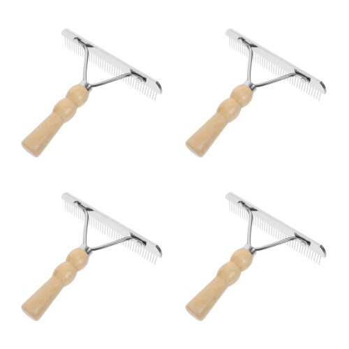4Pièces Résistante Bois Métal Animal 1