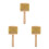 3Pièces Cabasa Bois Métal Portable Instrument Percussion 9