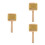 3Pièces Cabasa Bois Métal Portable Instrument Percussion 7