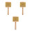 3Pièces Cabasa Bois Métal Portable Instrument Percussion 6