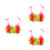 3Pièces Tenue Performance Polyester Danse Fleurs 6
