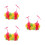 3Pièces Tenue Performance Polyester Danse Fleurs 8