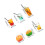 1Ensemble Décorations Auto Résine Colorée Accessoires Tableau 2