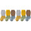 6Paires Bébé Grip Couleurs Variées Et 2